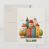Reise nach Tallinn Postkarte (Vorne/Hinten)