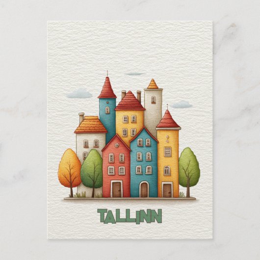Reise nach Tallinn Postkarte (Vorderseite)