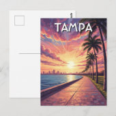 Reise nach Tampa Florida Postkarte (Vorne/Hinten)