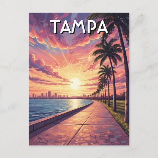 Reise nach Tampa Florida Postkarte (Vorderseite)