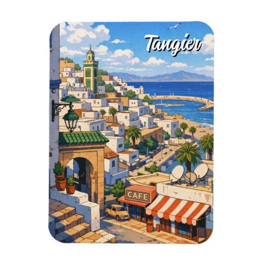 Reise nach Tanger Marokko Magnet (Vertikal)