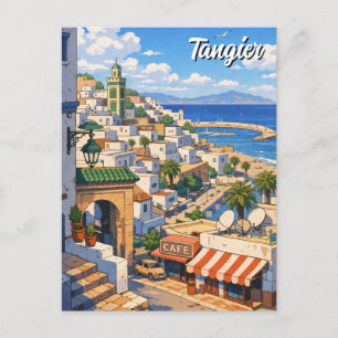 Reise nach Tanger Marokko Postkarte