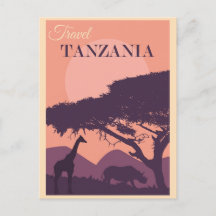 Reise nach Tansania Afrika Afrika Vintage