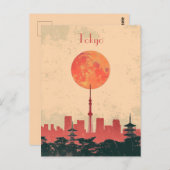 Reise nach Tokio Postkarte (Vorne/Hinten)