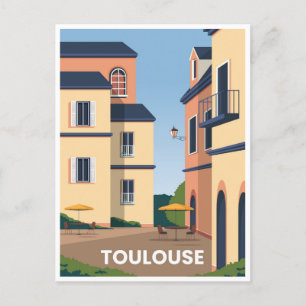 Reise nach Toulouse Frankreich französische Kunst  Postkarte
