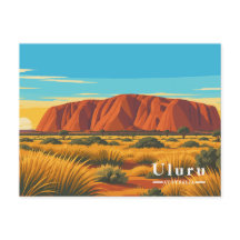Reise nach Uluru Australien Vintage