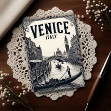 Reise nach Venedig Italien Gondel antik