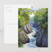 Reise nach Vermont Quechee Gorge Postkarte (Vorne/Hinten)