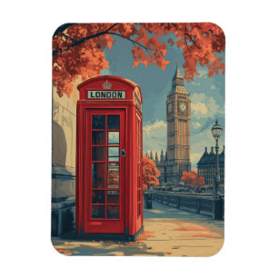 Reise nach Vintage London Magnet