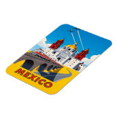 Reise nach Vintage-Mexiko Magnet (Linke Seite)