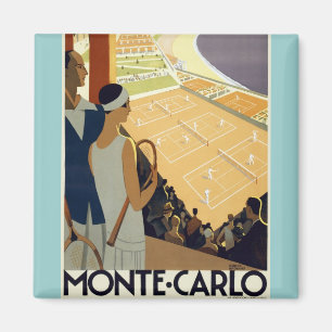 Reise nach Vintage Monte Carlo Monaco Magnet