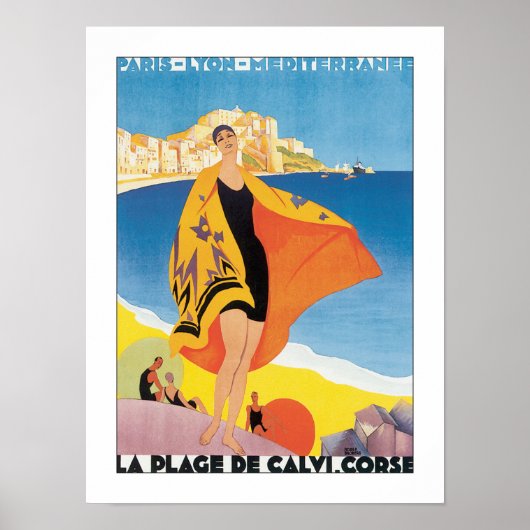 Reise nach Vintage Paris Lyon Mittelmeer Poster (Vorne)