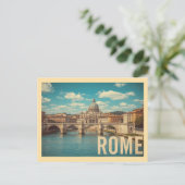 Reise nach Vintage-Rom Postkarte (Stehend Vorderseite)