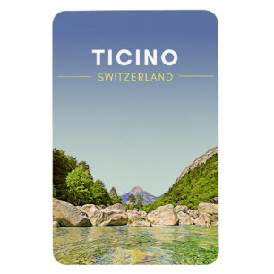 Reise nach Vintage Ticino Schweiz Magnet