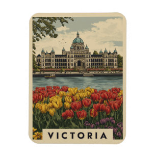 Reise nach Vintage Victoria British Columbia Magnet