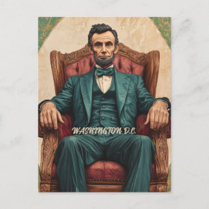 Reise nach Washington D.C. Abraham Lincoln Postkarte