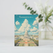 Reise nach Washington D.C. Postkarte (Stehend Vorderseite)