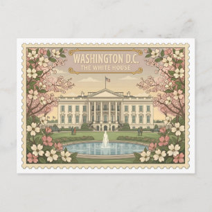 Reise nach Washington DC ins Weiße Haus im Vintage Postkarte