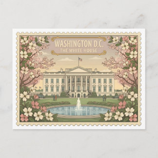 Reise nach Washington DC ins Weiße Haus im Vintage Postkarte