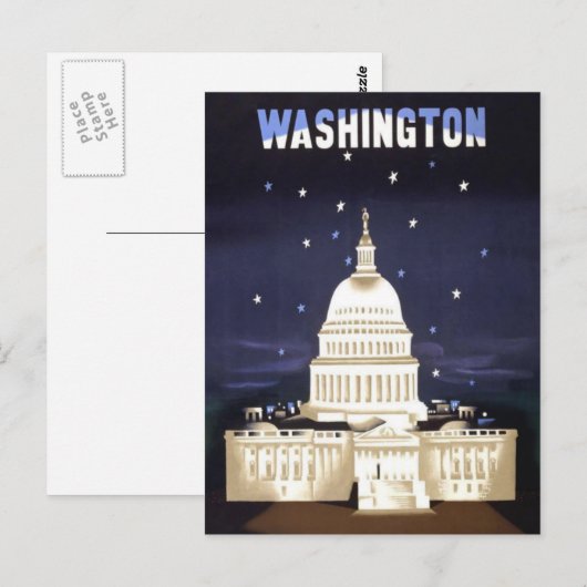 Reise nach Washington DC Postkarte (Vorne/Hinten)