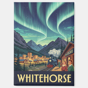 Reise nach Whitehorse Yukon Kanada Vintage Magnet