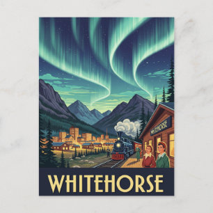 Reise nach Whitehorse Yukon Kanada Vintage Postkarte