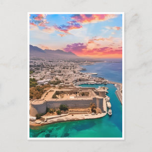 Reise nach Zypern im Vintage-Stil Kyrenia Chypre R Postkarte