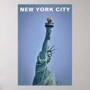 Reise New York City Statue of Liberty Vintage Poster