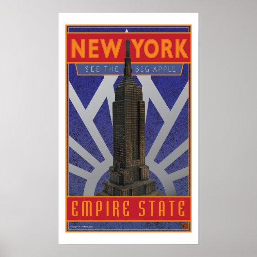 REISE-New York-Empire State Bldg. Poster (Vorne)