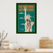 REISE-NY, NY Liberty Poster (Küche)