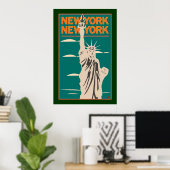 REISE-NY, NY Liberty Poster (Heimbüro)