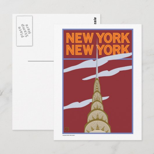 REISE-NY, NY- POSTKARTE (Vorne/Hinten)