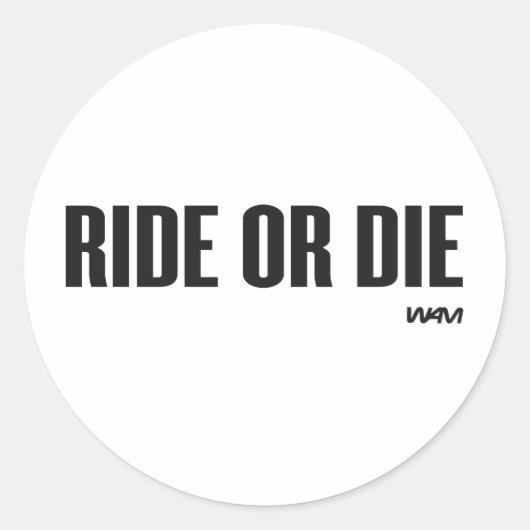 REISE ODER DIE RUNDER AUFKLEBER (Vorderseite)