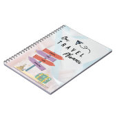 Reise- oder ReiseNotebook-Planer Notizblock (Linke Seite)