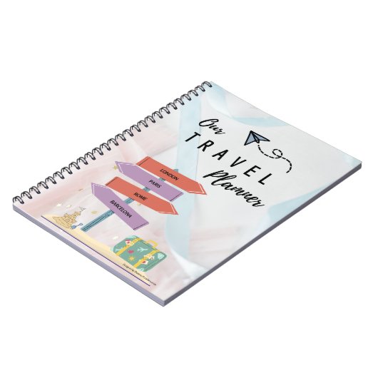 Reise- oder ReiseNotebook-Planer Notizblock (Linke Seite)