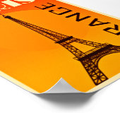 Reise Paris Retro Poster (Ecke)