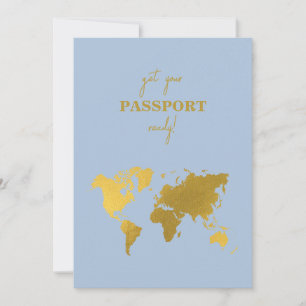 Reise-Pass für Hochzeiten in fernen Ländern in sta Einladung