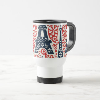 Reise/Pendeln Paris Volkskunst Blumen Tasse