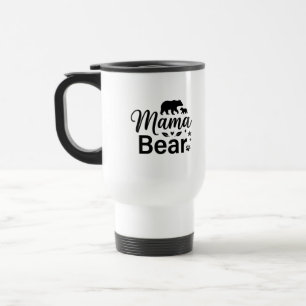 Reise-Pendler-Tasse Bär Mama Zitat Reisebecher