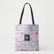 Reise-Personalausweis-Stempel-Muster individuell