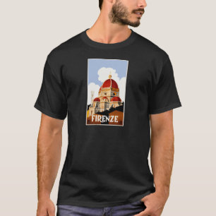 Reise-Plakat 1930 Florenz Italien T-Shirt