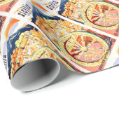 Reise-Plakat-ewiger Frühling 1947 Siziliens Geschenkpapier (Rolleneckpunkt)