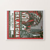 Reise-Plakat-Grafik Besuchs-Oklahomas Vintage Puzzle (Horizontal)