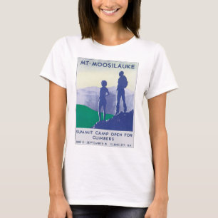 Reise-Plakat-Grafik Mt. Moosilauke Vintage T-Shirt
