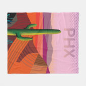 Reise-Plakat Phoenix Arizona | Fleecedecke (Vorderseite (Horizontal))
