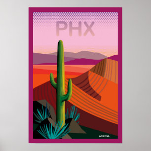 Reise-Plakat Phoenix Arizona   Poster