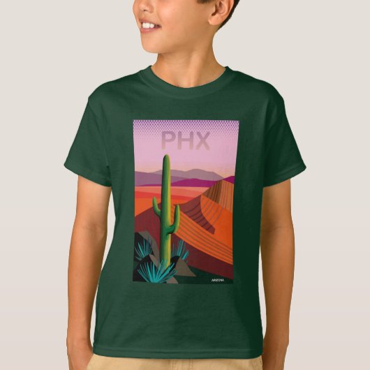 Reise-Plakat Phoenix Arizona | T-Shirt (Vorderseite)