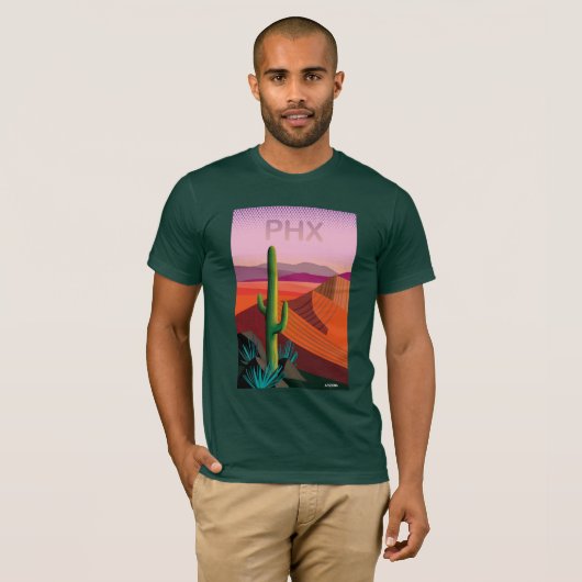 Reise-Plakat Phoenix Arizona | T-Shirt (Vorne ganz)