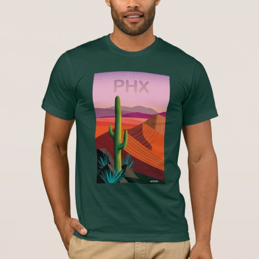 Reise-Plakat Phoenix Arizona | T-Shirt (Vorderseite)