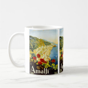 Reise-Plakat-Tasse "Amalfis" Vintage Kaffeetasse